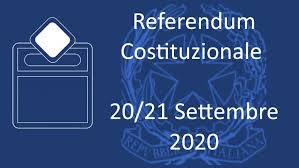 Consultazioni referendarie 20-21 settembre 2020