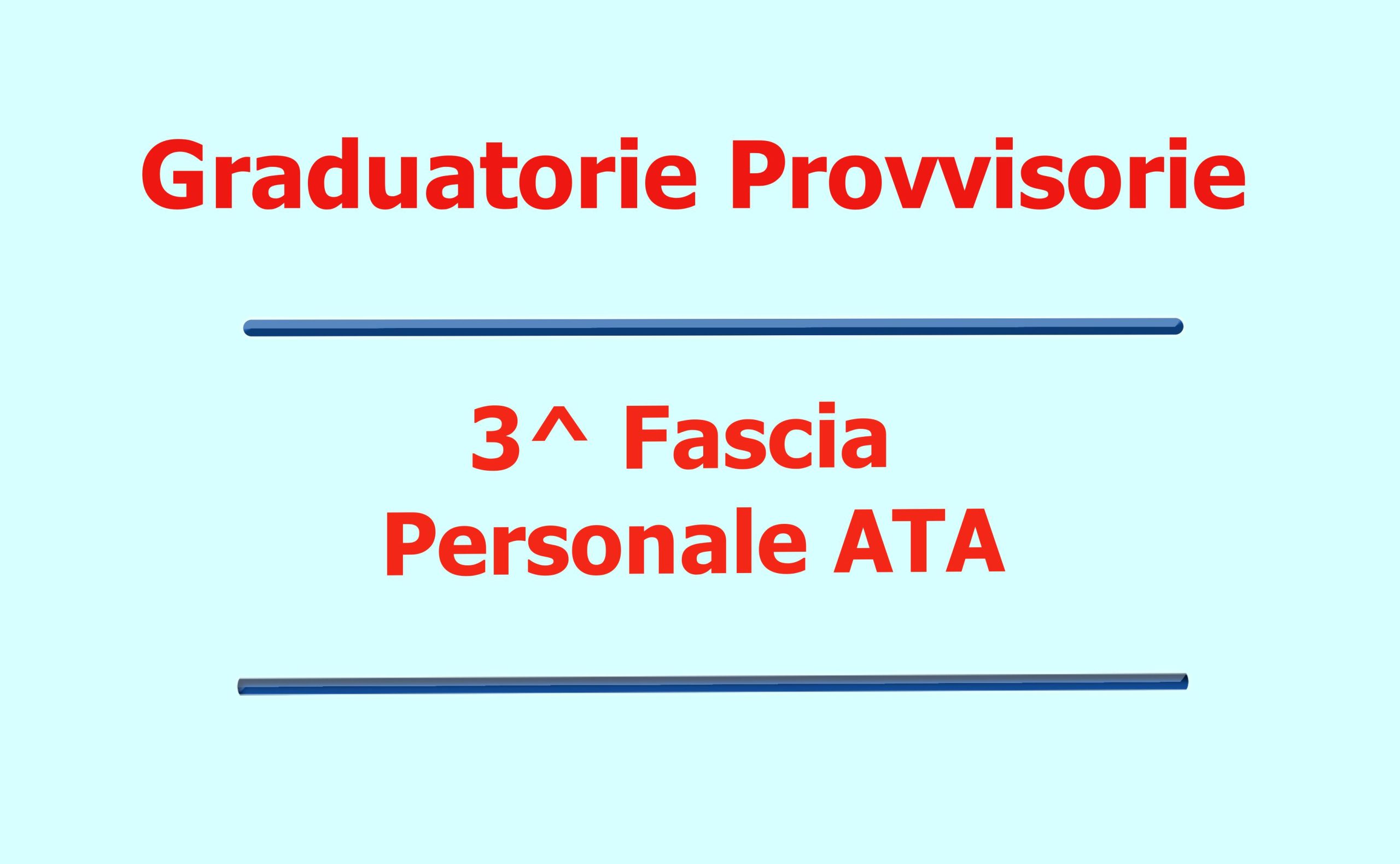 Graduatorie provvisorie personale ATA