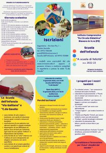 Brochure iscrizione infanzia