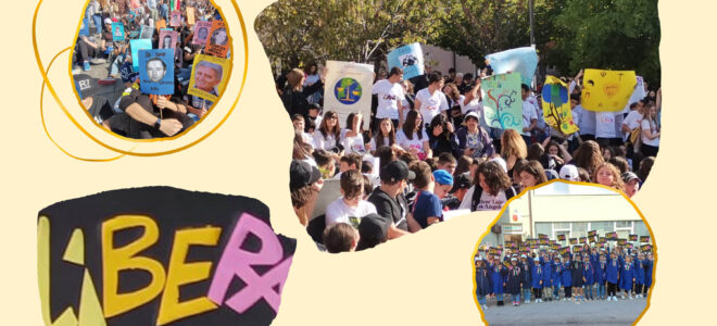 Collage foto evento Giustizia Sociale - Condizione per rinascere