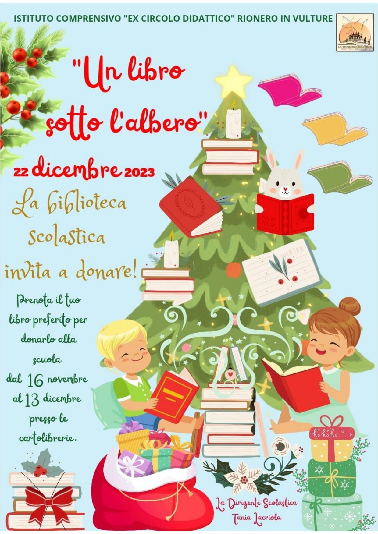 Locandina" Un libro sotto l'albero"