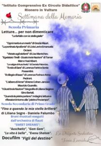 Settimana della Memoria programma della Settima della Memoria