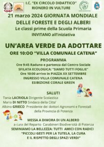 Programma evento Un'area verde da adottare