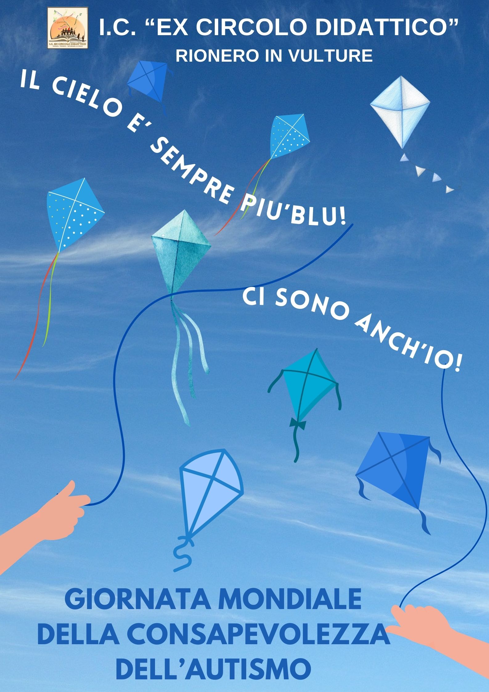 Il Cielo è sempre più blu! Ci sono anch'io! - Locandina Giornata Autismo